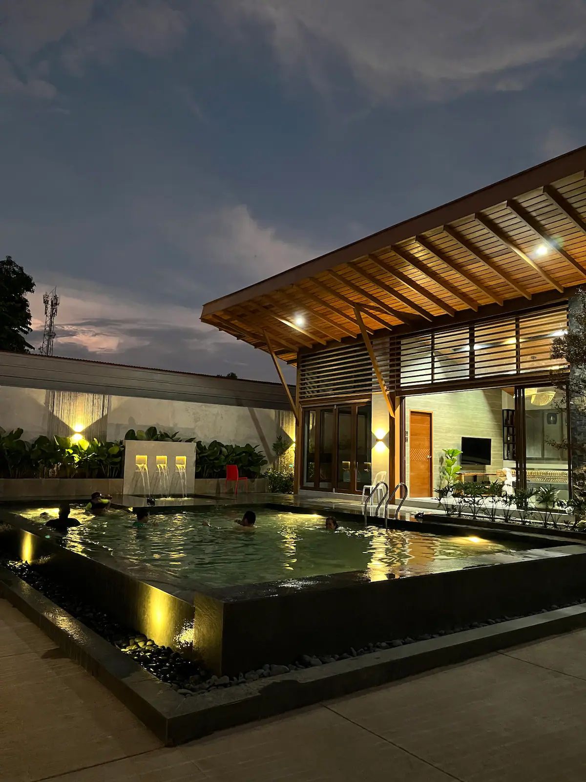 Resort pool lounge